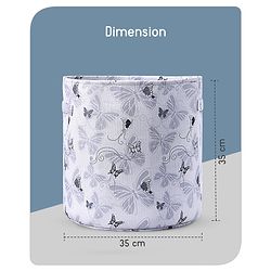 Babyhug Canvas Storage Bag Jungle Print- White