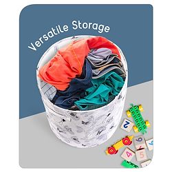 Babyhug Canvas Storage Bag Jungle Print- White