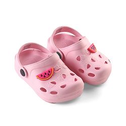 Cute Walk by Babyhug Clogs with Back Strap Watermelon Patch - Pink