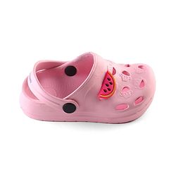 Cute Walk by Babyhug Clogs with Back Strap Watermelon Patch - Pink