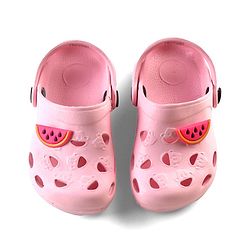 Cute Walk by Babyhug Clogs with Back Strap Watermelon Patch - Pink