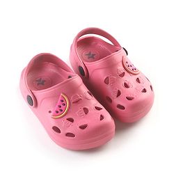 Cute Walk by Babyhug Clogs with Back Strap Watermelon Patch - Fuchsia