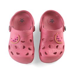 Cute Walk by Babyhug Clogs with Back Strap Watermelon Patch - Fuchsia