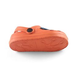 Cute Walk by Babyhug Clogs with Back Strap Rainbow Patch - Orange