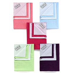 Babyhug Smart Dry Bed Protector Mat Super Saver Pack of 5 Small - Multicolour