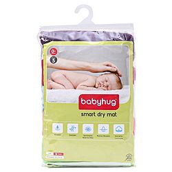 Babyhug Smart Dry Bed Protector Mat Super Saver Pack of 5 Small - Multicolour