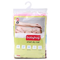 Babyhug Smart Dry Bed Protector Mat Super Saver Pack of 5 Small - Multicolour