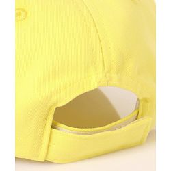 Babyhug Cotton Peppa Pig Print Summer Cap Yellow - Diameter 57 cm