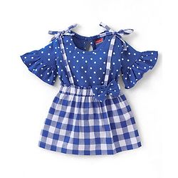 Babyhug Tops and Skirts Girl Half sleeves Back-Buttons