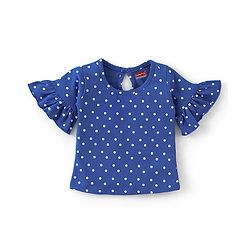 Babyhug Tops and Skirts Girl Half sleeves Back-Buttons