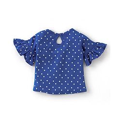 Babyhug Tops and Skirts Girl Half sleeves Back-Buttons