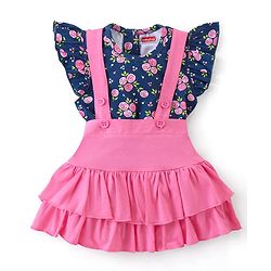 Babyhug Tops and Skirts Girl Half sleeves Back-Buttons
