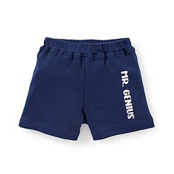 Babyhug 100% Cotton Half Sleeves Onesies with Shorts & Bow Tie - Navy Blue