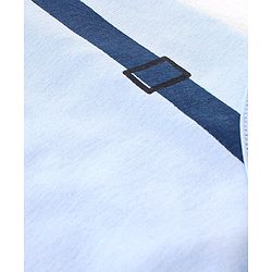 Babyhug 100% Cotton Half Sleeves Onesies with Shorts & Bow Tie - Navy Blue