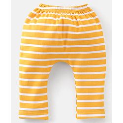 Babyhug 100% Cotton Knit Half Sleeves Onesie with Diaper Pants Cap Mittens & Booties Giraffe Print - Grey & Yellow