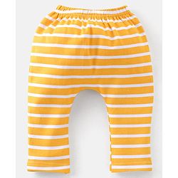 Babyhug 100% Cotton Knit Half Sleeves Onesie with Diaper Pants Cap Mittens & Booties Giraffe Print - Grey & Yellow