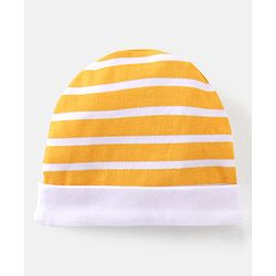 Babyhug 100% Cotton Knit Half Sleeves Onesie with Diaper Pants Cap Mittens & Booties Giraffe Print - Grey & Yellow