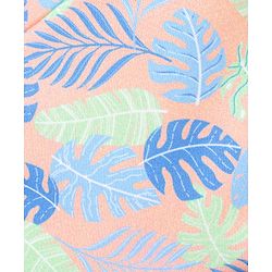 Babyhug Short Length Swimming Trunk Leaves Print - Blue