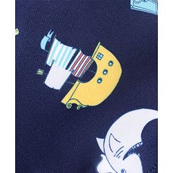 Babyhug Short Length Swimming Trunk Cartoon Octopus Print - Blue