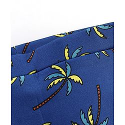 Babyhug Swimming Trunk Palm Tree Print - Blue