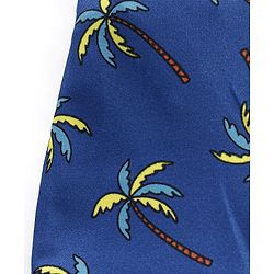 Babyhug Swimming Trunk Palm Tree Print - Blue