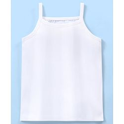 Babyhug 100% Cotton Slip Solid Pack of 3- White