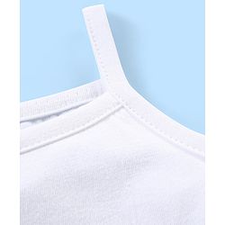 Babyhug 100% Cotton Slip Solid Pack of 3- White
