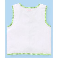 Babyhug 100% Cotton Front Open Jhablas Wild Animal Print Pack of 5 - White