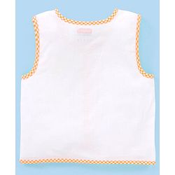 Babyhug 100% Cotton Front Open Jhablas Wild Animal Print Pack of 5 - White