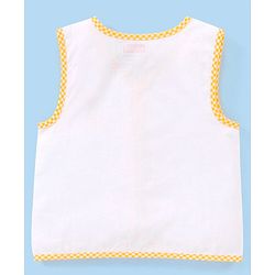 Babyhug 100% Cotton Front Open Jhablas Wild Animal Print Pack of 5 - White
