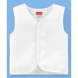 Babyhug 100% Cotton Sleeveless Jhablas Pack Of 3 - White