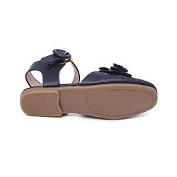 Cute Walk by Babyhug Bellies with Buckle Closure Floral Applique - Navy Blue