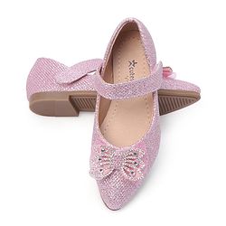 Cute Walk by Babyhug Bellies with Velcro Closure & Bow Applique - Pink