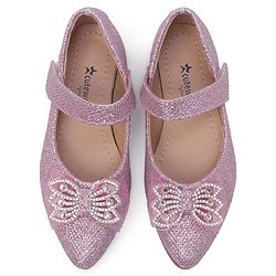Cute Walk by Babyhug Bellies with Velcro Closure & Bow Applique - Pink