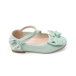 Cute Walk by Babyhug Bellies with Velcro Closure & Bow Applique - Green
