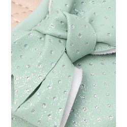 Cute Walk by Babyhug Bellies with Velcro Closure & Bow Applique - Green