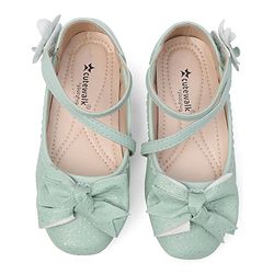 Cute Walk by Babyhug Bellies with Velcro Closure & Bow Applique - Green