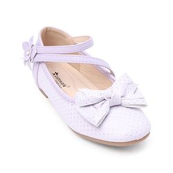 Cute Walk by Babyhug Bellies with Velcro Closure & Bow Applique - Purple