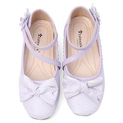 Cute Walk by Babyhug Bellies with Velcro Closure & Bow Applique - Purple