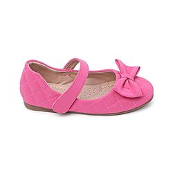 Cute Walk by Babyhug Bellies with Velcro Closure with Bow Applique - Pink