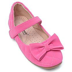 Cute Walk by Babyhug Bellies with Velcro Closure with Bow Applique - Pink