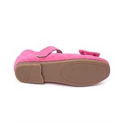 Cute Walk by Babyhug Bellies with Velcro Closure with Bow Applique - Pink