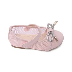 Cute Walk By Babyhug Bellies with Velcro Closure & Bow Applique - Pink