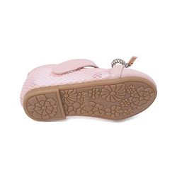 Cute Walk By Babyhug Bellies with Velcro Closure & Bow Applique - Pink