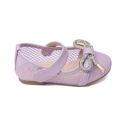 Cute Walk By Babyhug Bellies with Velcro Closure & Bow Applique - Pink