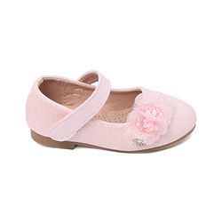 Cute Walk by Babyhug Bellies with Buckle Closure Floral Applique - Pink