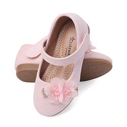 Cute Walk by Babyhug Bellies with Buckle Closure Floral Applique - Pink
