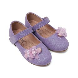 Cute Walk by Babyhug Bellies with Buckle Closure Floral Applique - Purple