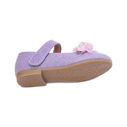 Cute Walk by Babyhug Bellies with Buckle Closure Floral Applique - Purple