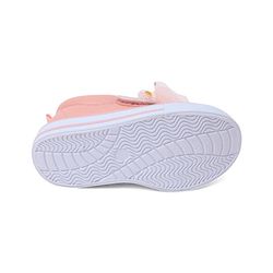 Cute Walk by Babyhug Casual Shoes with Velcro Closure & Floral Applique - Pink